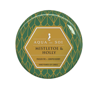 Mistletoe & Holly LE 4oz Aqua De SOi Candle Tin The SOi Company