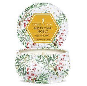 Mistletoe & Holly 4oz Aqua De SOi Candle Tin The SOi Company