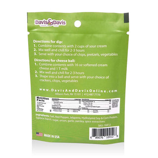 Jumpin Jalapeno Dip Mix  Davis & Davis Gourmet Foods