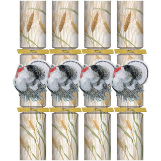 Homestead Turkey Christmas Crackers  Caspari