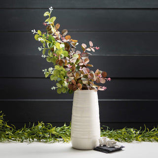 White Glossed Vase Sullivans Home Decor