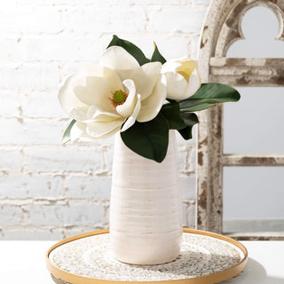 White Glossed Vase Sullivans Home Decor