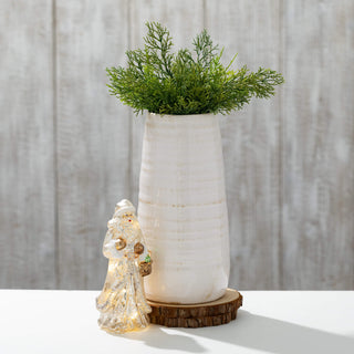 White Glossed Vase Sullivans Home Decor