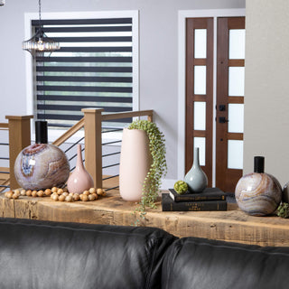 Matte Blush Scalloped Vase Sullivans Home Decor