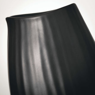 Modern Black Ribbed Vase Sullivans Home Decor