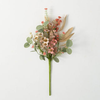 Rust Flower Eucalyptus Pick Sullivans Home Decor