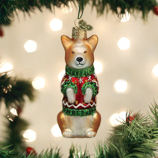 Christmas Corgi Ornament  Old World Christmas