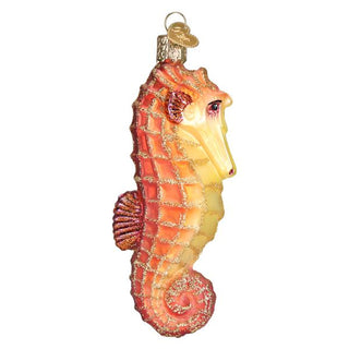 Orange Sea Horse Ornament  Old World Christmas