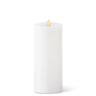 White Wax Luminara 3.5" Indoor Pillar Candle  K&K Large