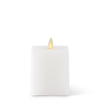 Luminara -  Indoor Flameless - Square White Flameless Candles K&K Small