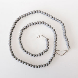 Wood Bead Garland - Gray Adams Everyday Adams & Co.