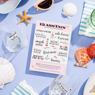Yacht Rock Drink Markers  GlassTats