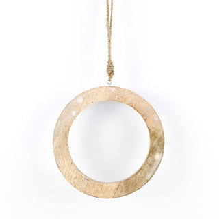 Mango Wood Ornament - Circle Adams Everyday Adams & Co.