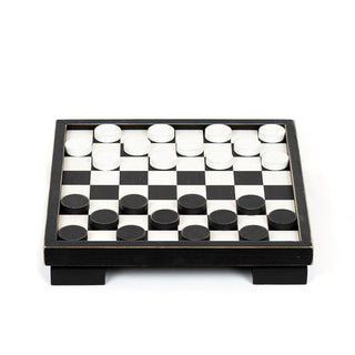 Wood Chess Box - Black & White Adams Everyday Adams & Co.