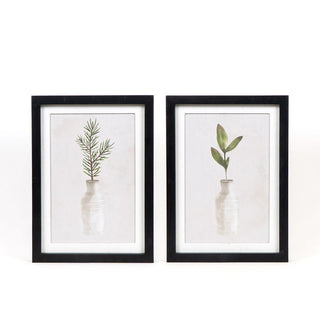 Reversible Wood Framed Sign Vase Spruce/Leaves Adams Christmas Adams & Co.