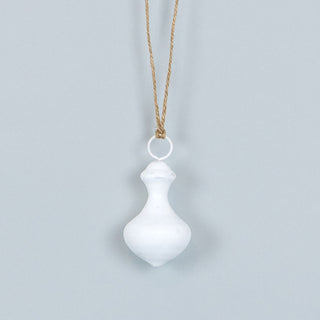 Wood Cutout Ornament (Mushroom) White Adams Christmas Adams & Co.