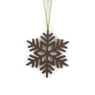 Wood Cutout Ornament (Snowflake) Brown Adams Christmas Adams & Co.