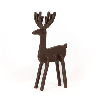 Wood Cutout (Reindeer) Brn Adams Christmas Adams & Co.