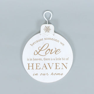 Wood Orn (Heaven) White/Natural Adams Christmas Adams & Co.