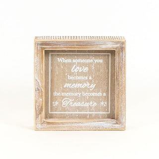 Wood Framed Sign (Treasure) Natural/White Adams Christmas Adams & Co.