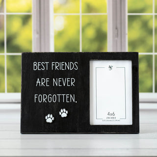 Wood Photo Framed (Best Friends Are Never Forgotten) Black/White + Badams