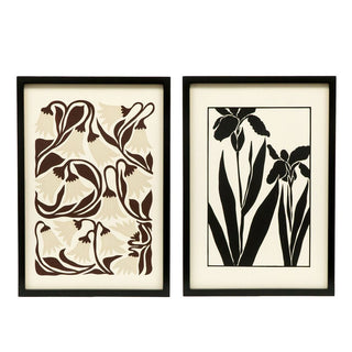 Reversible Wood Frame Sign (Ink FLORAL) Adams Everyday Adams & Co.