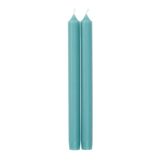 Duet Taper Candle - 10" Pair  Caspari Turquoise