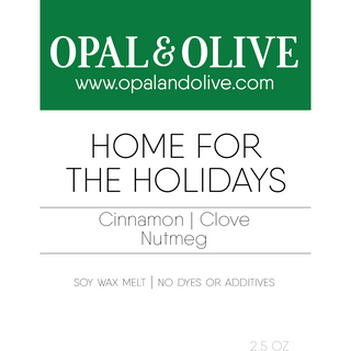 Signature Wax Melt Flameless Candles Opal & Olive Home for the Holidays
