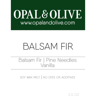Signature Wax Melt Flameless Candles Opal & Olive Balsam Fir