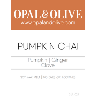 Signature Wax Melt Flameless Candles Opal & Olive Pumpkin Chai