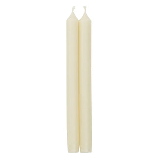 Duet Taper Candle - 12” Pair  Caspari Ivory