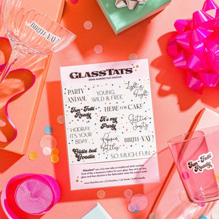 Birthday Drink Markers  GlassTats