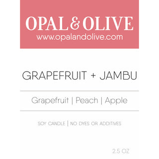Signature Wax Melt Flameless Candles Opal & Olive Grapefruit + Jambu