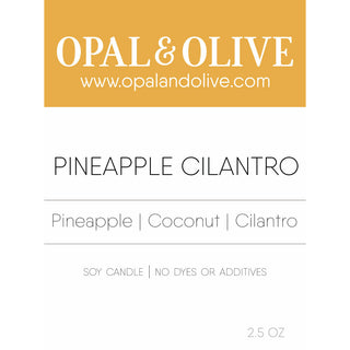 Signature Wax Melt Flameless Candles Opal & Olive Pineapple + Cilantro