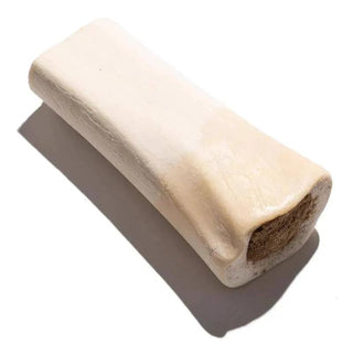 Bacon & Cheese Filled Bone dog chew, 5–6 inches, white exterior with brown end