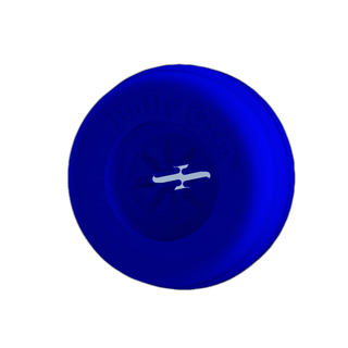 Classic Large blue translucent disc with a white cross emblem.