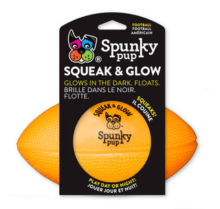Squeak and Glow Football Spunky Pup