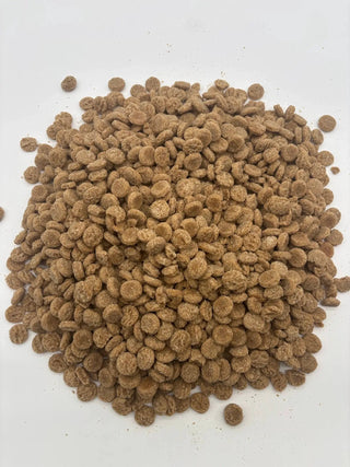 Peanut Butter & Honey Soft & Chewy dog treats, round brown bites, 8oz
