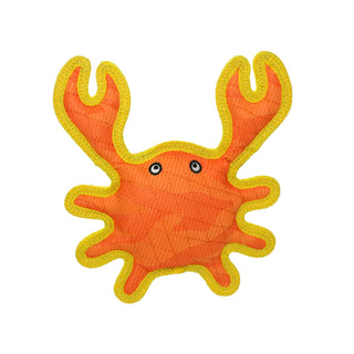 DuraForce Crab Tiger - Orange, Durable, Squeaky Dog Toy Tuffy Dog Toys - VIP Products