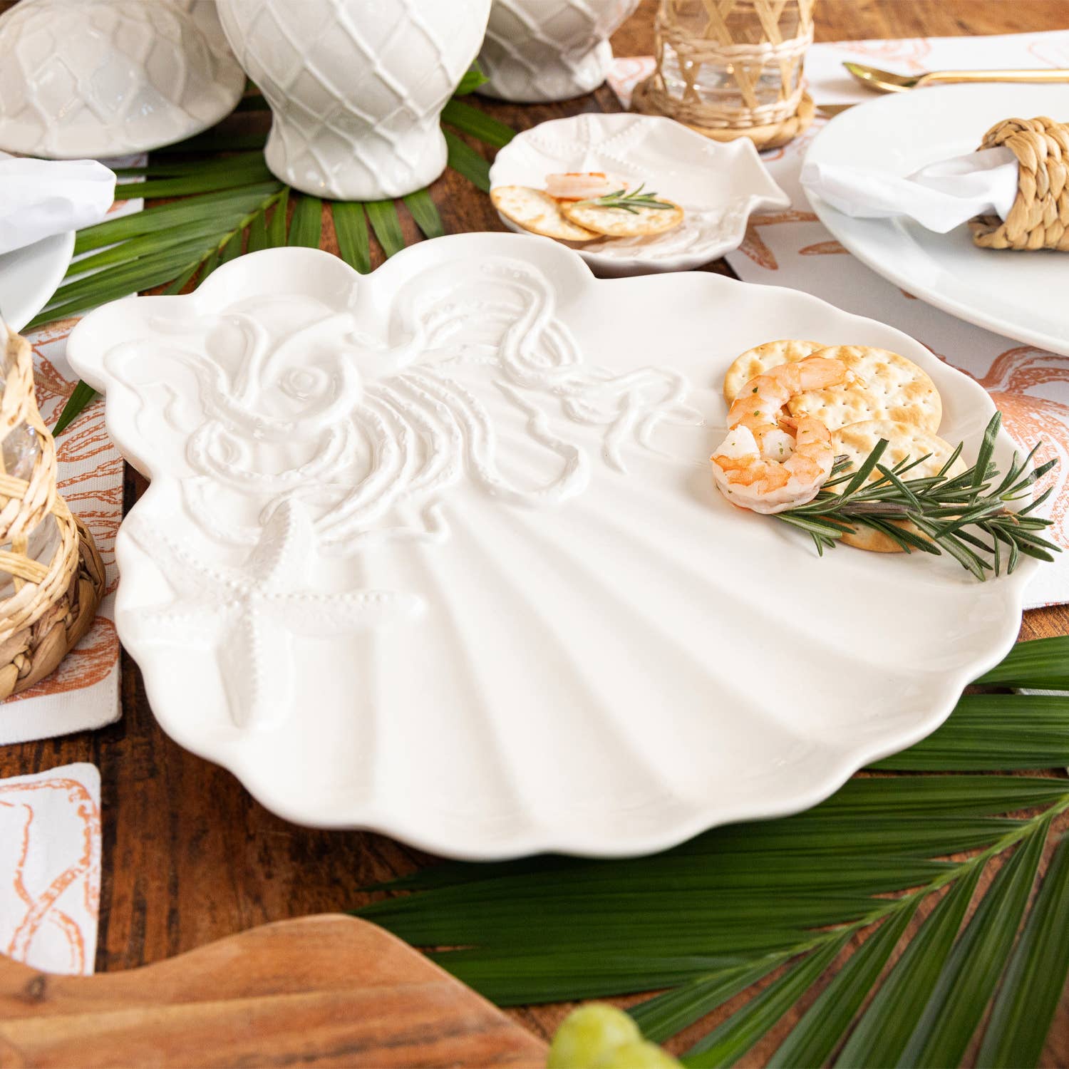 Shell Serving Platter 8 Oak Lane