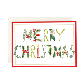 Botanical Merry Christmas - Boxed Holiday Cards Caspari