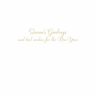 Magnolia Wreath With Striped Bow - Boxed Holiday Cards Caspari