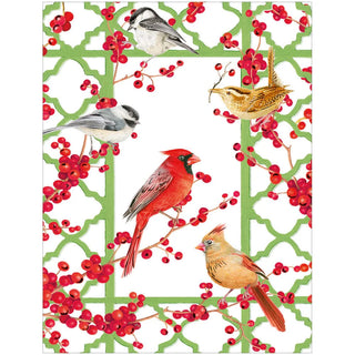 Winter Birds And Berries - Boxed Holiday Cards Caspari