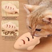 Moo - Dual-Sided Leaky Cat Food Toy - Fish Design Cheerhunting