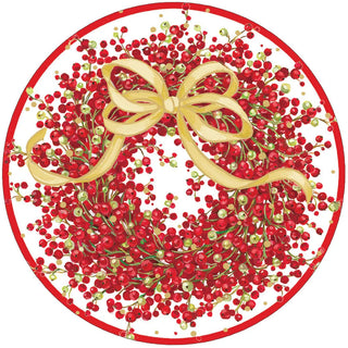 Pepperberry - Paper Placemats Round 12" Caspari