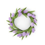 Real Touch Mini Tulip Candle Ring 11.5"  K&K Light Purple  