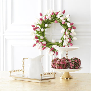Real Touch Mini Tulip Wreath  K&K   