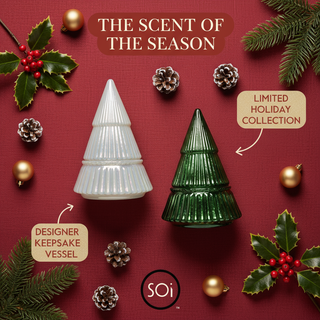 Winter Wonderland White Glass Tree Candle 9oz The SOi Company