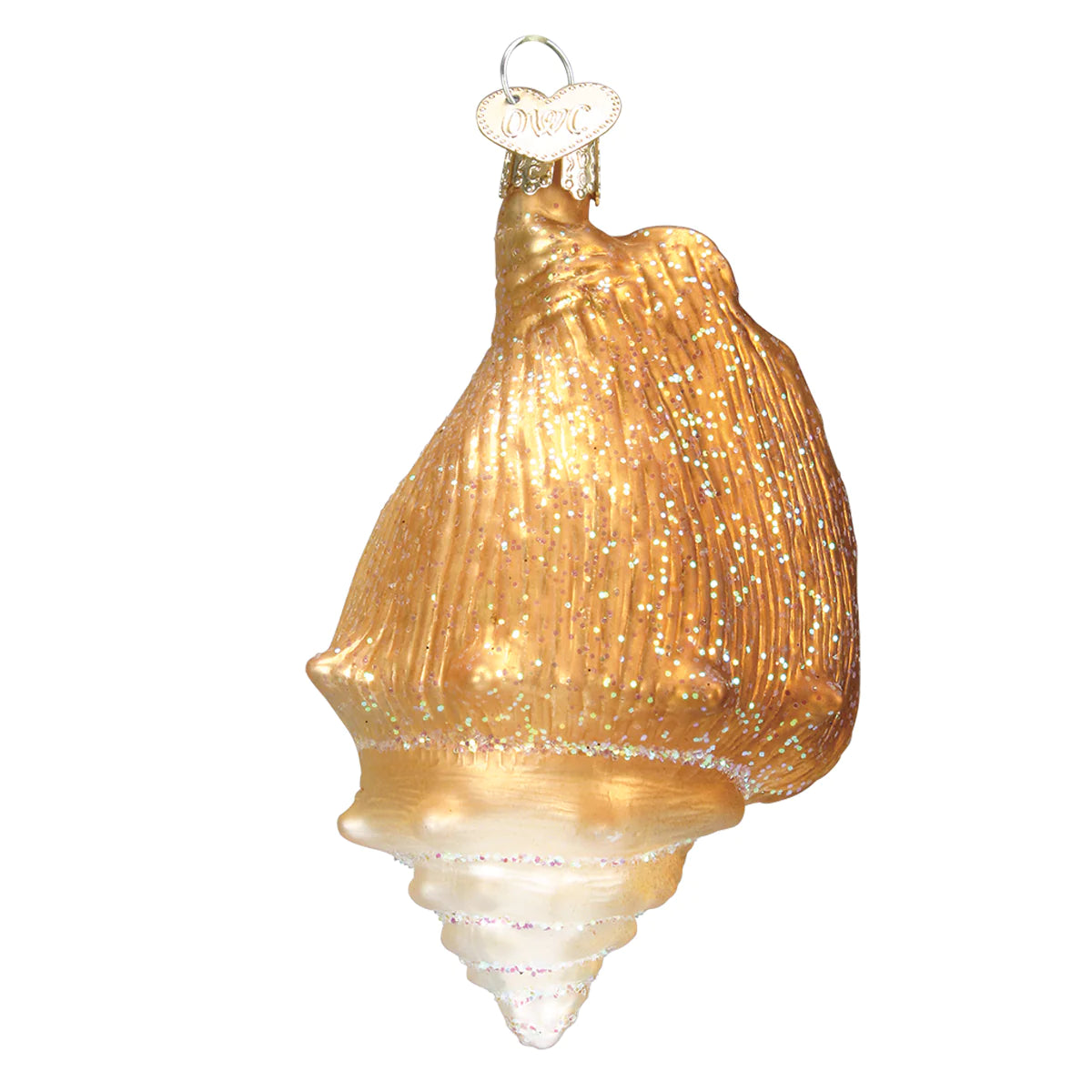 Golden Seashell Ornament  Old World Christmas   