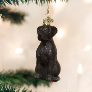 Black Labrador Old World Christmas